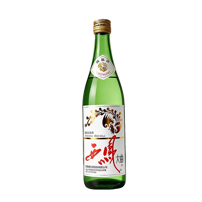 西凤酒 大曲 45度 500ml 单瓶装 凤香型白酒