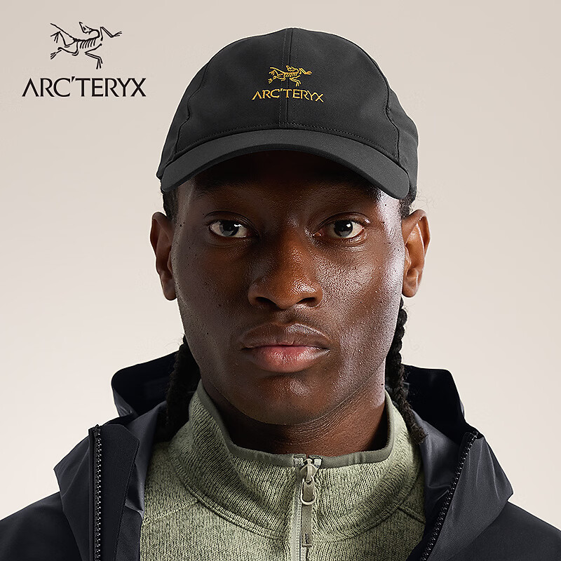 ARC'TERYX始祖鸟 BIRD WORD CAP 男女同款 弯檐帽 24K BLACK/黑色 L-XL