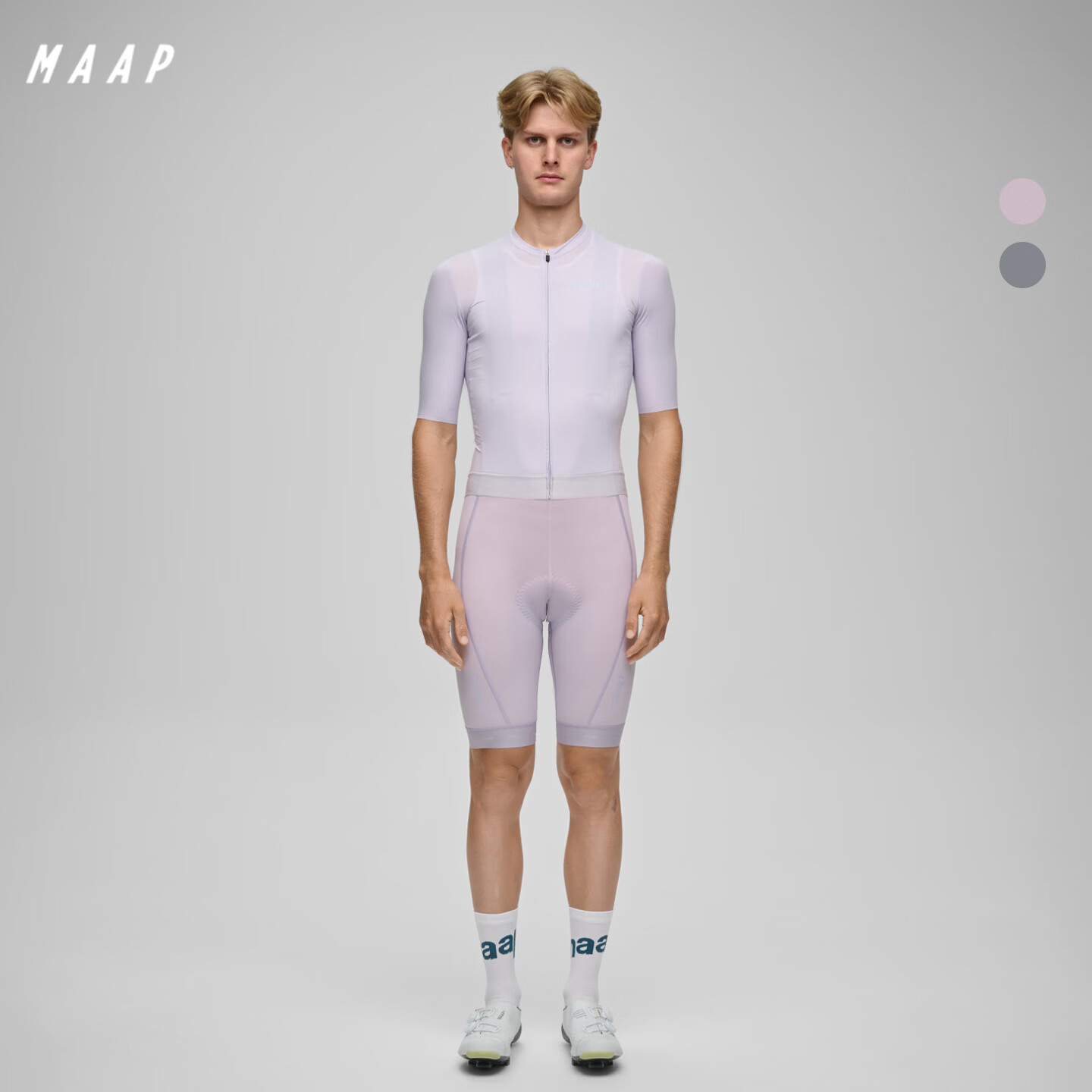 MAAP【新品】 男士 Training Bib 3.0背带骑行短裤舒弹透气速干 鲁贝灰 XS