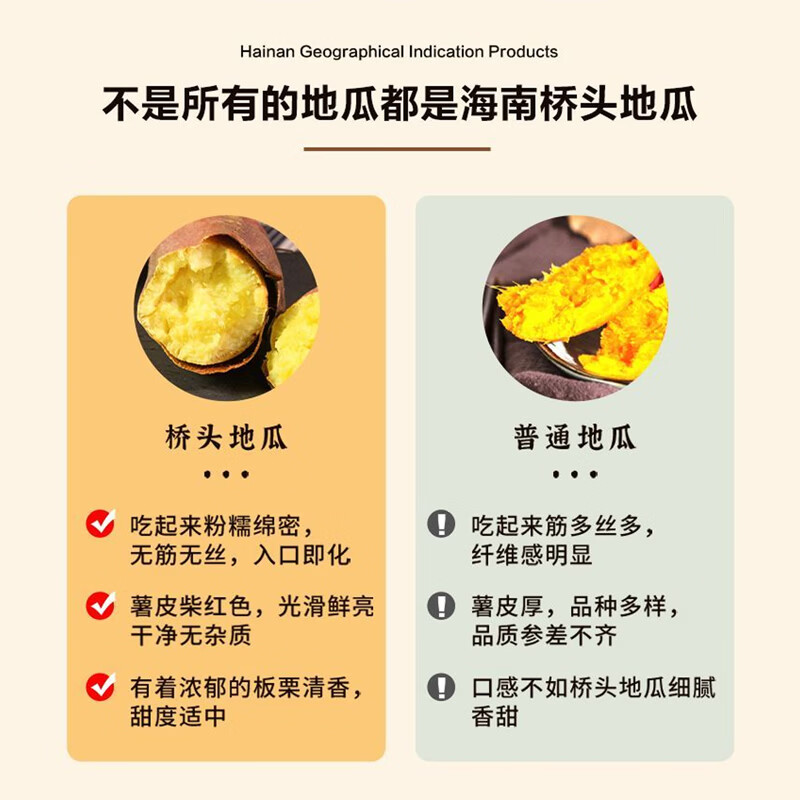 有鲜气海南澄迈馆 正宗桥头地瓜 长寿之乡珍品富硒地瓜沙地红薯桥头发货 精品中果9斤 正版授权