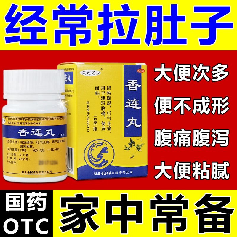 香连丸15g可搭同仁堂香砂化滞加味香连丸 清热燥湿行气止痛大肠湿热便