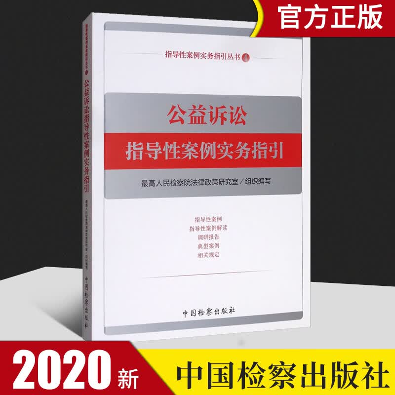 2020新书 公益诉讼指导性案例实务指引 高人民检察院法律政策研究室编写 指导性案例实务指引丛书（4）指导性