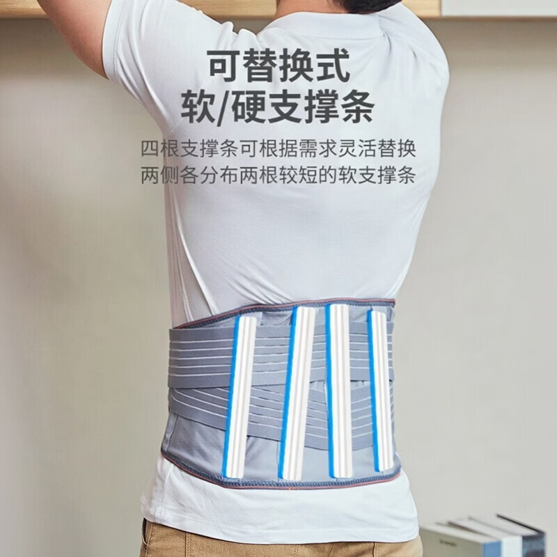 VTG SUPPORT美国护腰带腰椎间盘腰疼四季通用透气支撑腰围腰托加压护腰 双加压支撑护腰 XL（腰围115-135 CM）