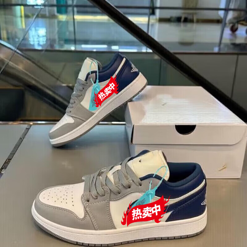 AJML莆田纯原Air 乔1 AJ1黑红低帮篮球鞋男女校园板鞋学生运动休闲鞋 AJ乔1黑红(高版本+吱吱响) 40