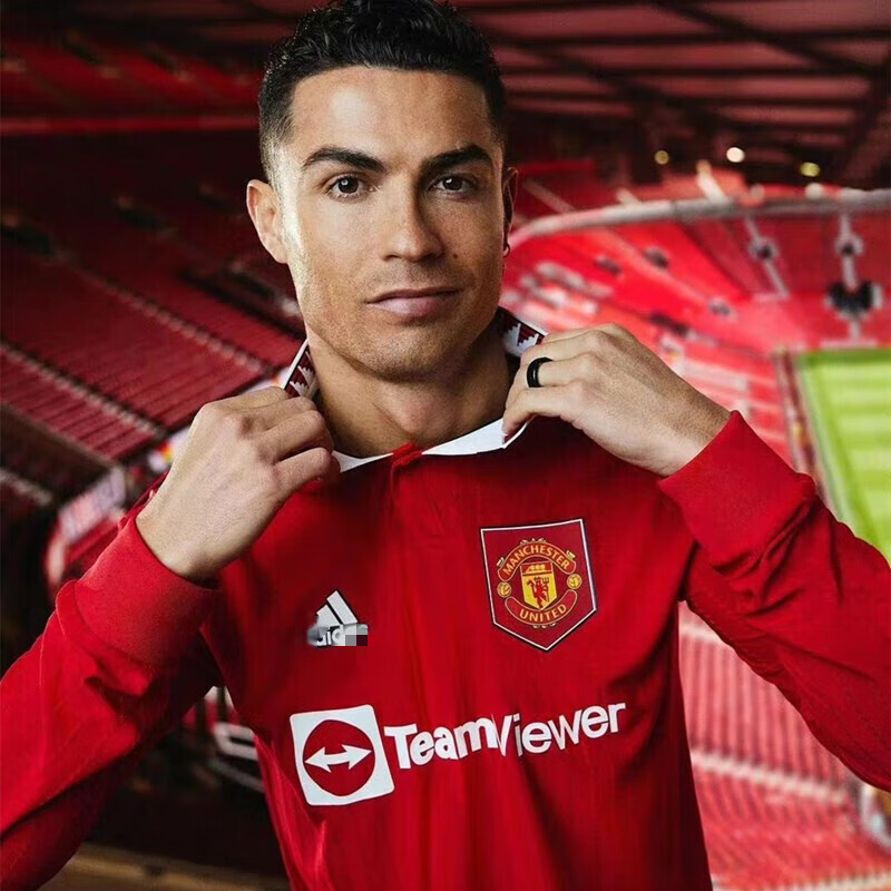 2022 22-23曼彻斯特联新款曼联主场球衣7号c罗8号b 球迷版球衣 m