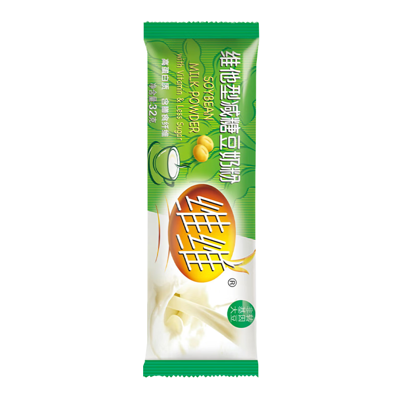 维维 维他型豆奶粉 经典营养健康早餐即食速溶冲饮豆奶非转基因 减糖豆奶粉32g*1条