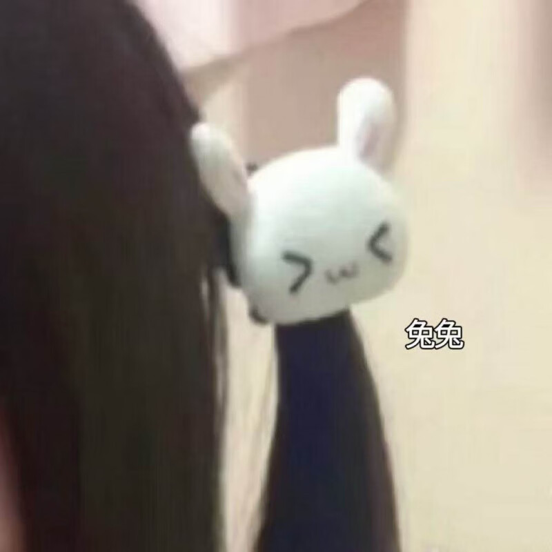 毛绒马尾发圈可爱兔子日系二次元萝莉甜美发绳饰品扎头发皮筋少女 兔兔发圈【4个装】 +糖果发夹+9cm鸭嘴夹