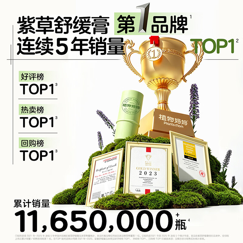 植物妈妈紫草膏儿童婴儿止痒膏舒缓蚊虫叮咬止痒消肿宝宝专用青草膏 【超值2支装】消包舒缓 紫草膏12g