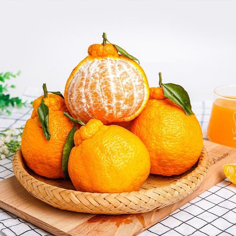 春公子四川丑橘不知火当季新鲜现摘应季水果桔子丑八怪 带箱3斤 大果【果径75-80mm】新鲜超甜