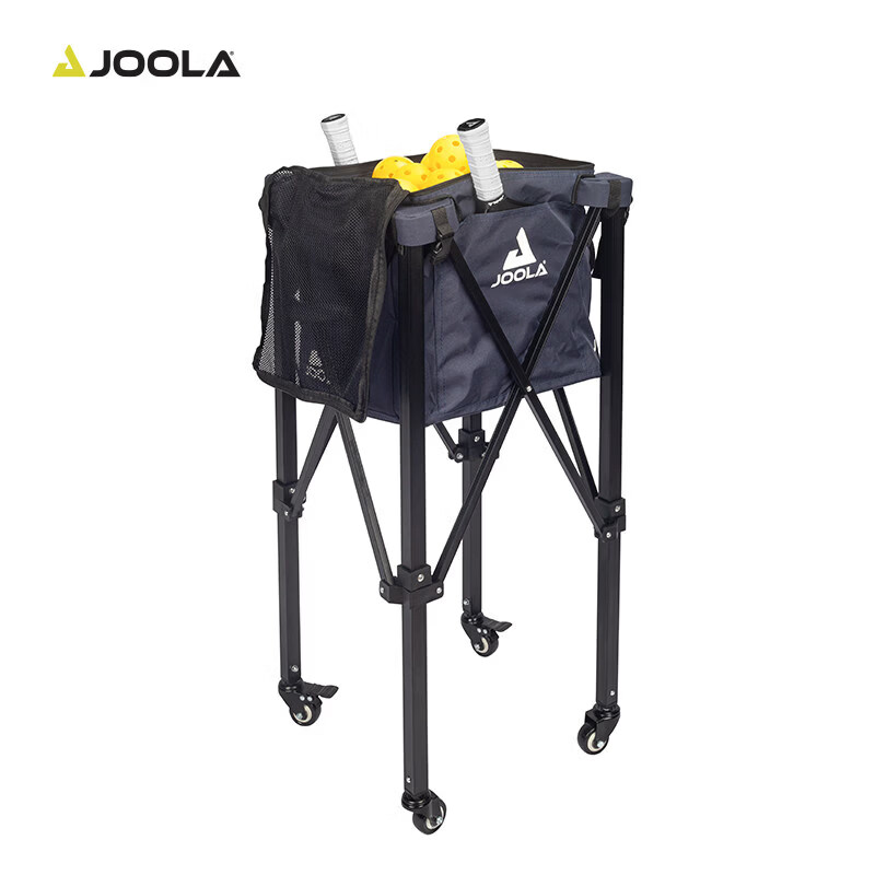 优拉（JOOLA）匹克球集球框折叠便携带锁止滑轮适用于室内外训练 匹克球集球框