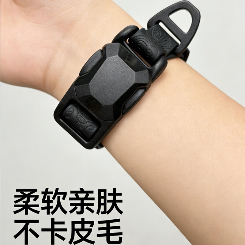 斯派科磁吸宠物项圈轻松穿戴一吸即合猫狗脖围防水防锈高档云纹不卡皮毛 黑色磁吸项圈L码【40-80斤】