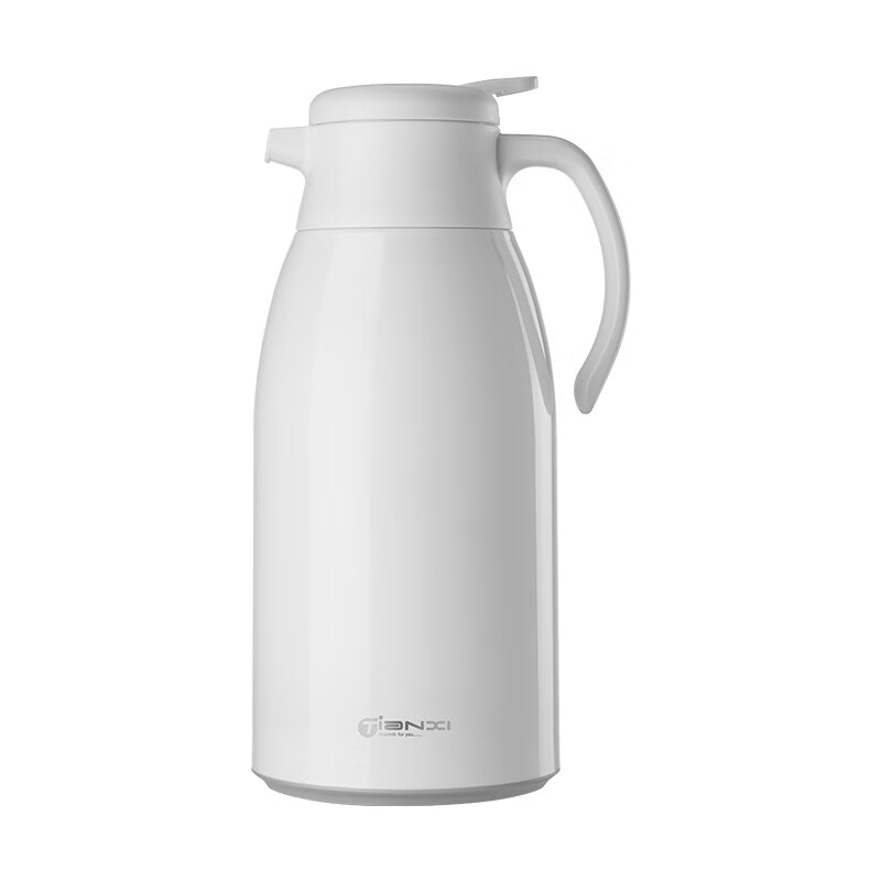 膳魔方日本进口品质创意ins网红清新大容量智能保温壶 北欧家用显温保温 粉色1900ml-普通 欧米保温壶玻璃内胆