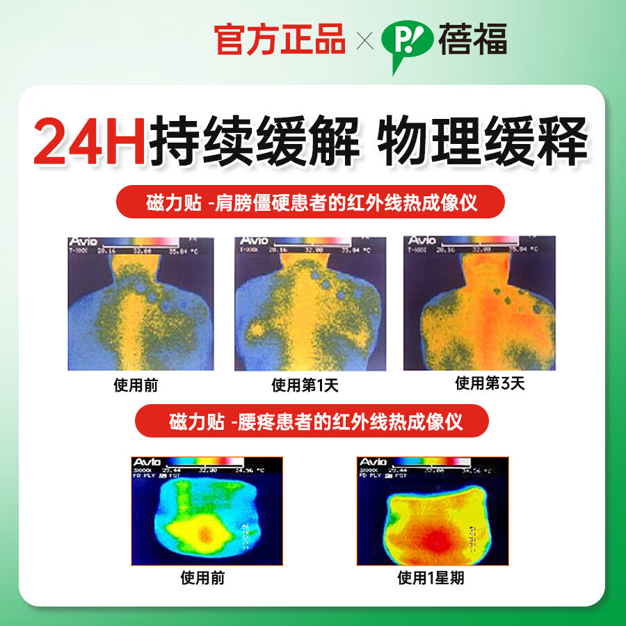 蓓福PIP磁力贴 磁疗贴 磁贴 颈椎贴神器130MT  缓解肩颈酸痛 官方正品 蓓福30粒装
