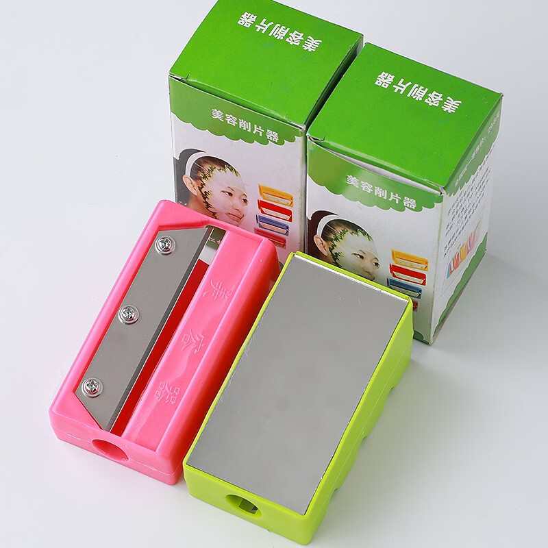 科鹿美容工具黄瓜超薄切片器超薄敷脸面膜大青瓜卷笔刀造型削皮器 绿色笔卷式1个