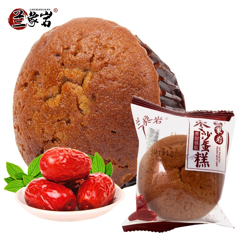 T红枣沙蛋糕1000g枣糕蛋糕面包红枣蛋糕点心小面包休闲食品办公（第二件立减2元）
