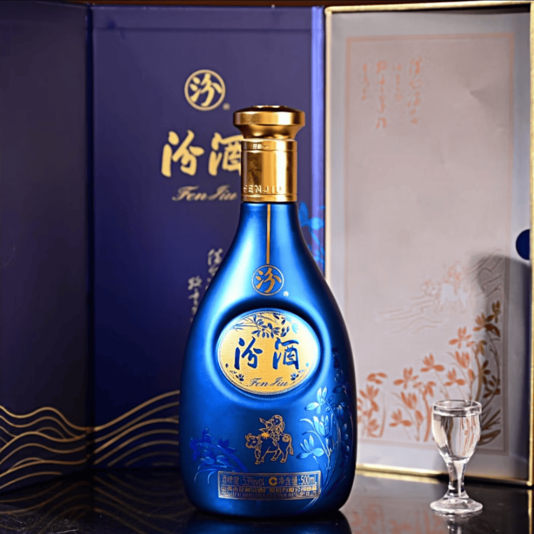 汾酒兰花汾酒（特级）清香型 白酒 送礼自饮礼盒装 53度 500mL 1瓶
