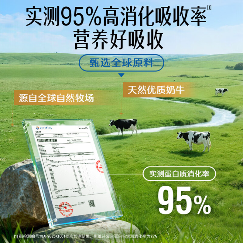 Swisse斯维诗复合蛋白粉 分离乳清蛋白粉香草味 中老年补充营养 乳清蛋白粉 300g*1罐
