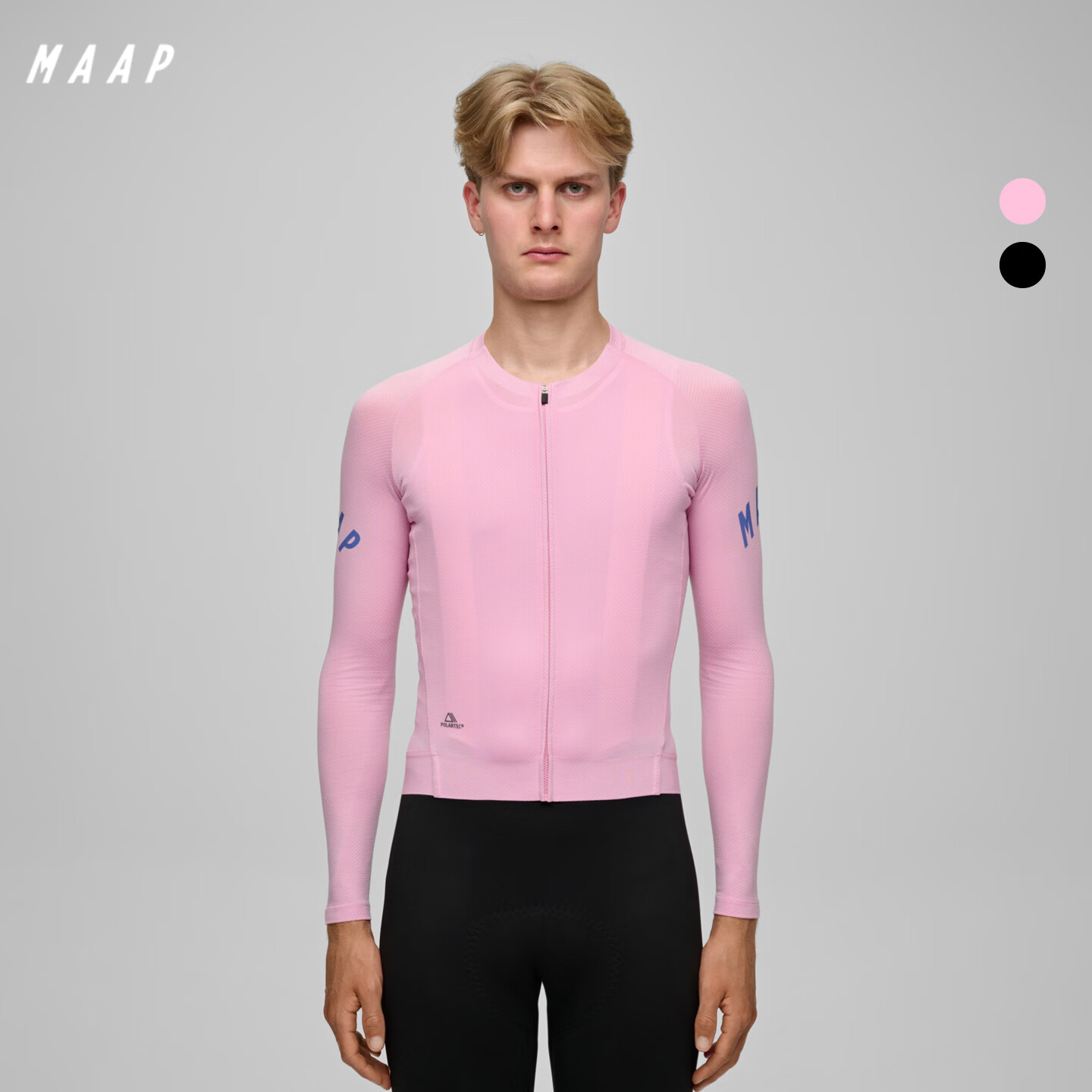 MAAP【新品】 男士 Apex Aeon系列长袖拉力骑行服夏户外速干透气 雾影黑 2XL