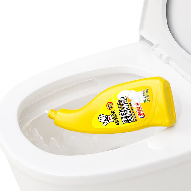 老管家净白洁厕啫喱洁厕灵洁厕液卫生间浴室清洁剂除垢除臭焕白 500g*3瓶