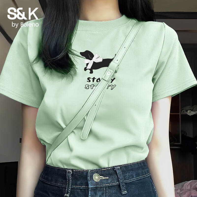 ����·��Baleno��S&K100%���޶���T��Ů2026���ļ�Ůװ�¿����Լʱ�пɰ����� ˮ��#BL���������� M 22.91Ԫ