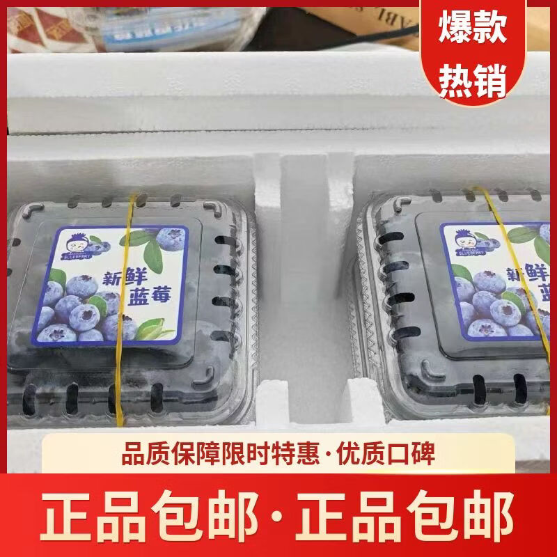 沐瑾精品云南蓝莓新鲜蓝莓水果单果15-18mm【爆卖推荐-80%选】125g/盒 精品尝鲜果（单果12mm） 12盒装