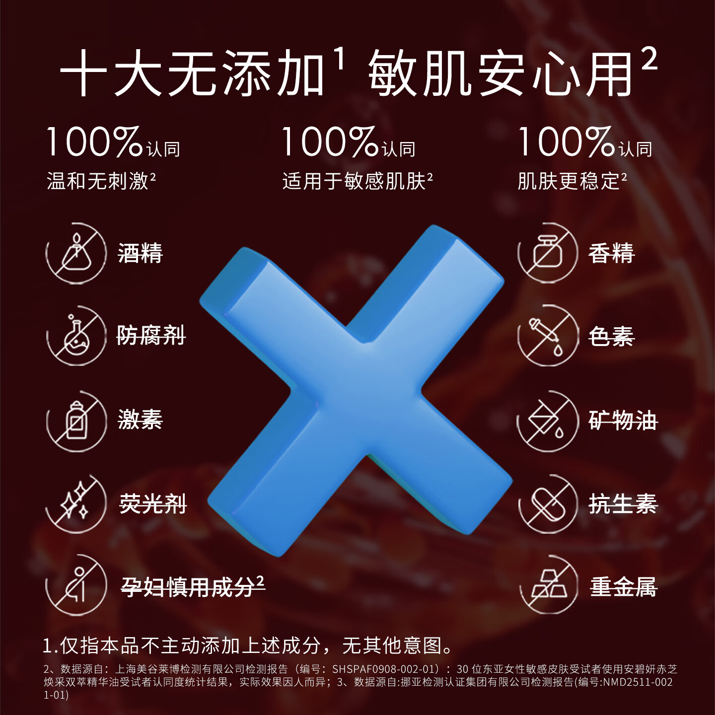 安碧妍华西专利研发 赤芝焕采双萃精华油30ml 修护紧致抗皱 送女友 礼物 油+霜养肤套装