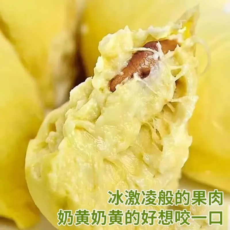 璐亦【泰国金枕鲜冻】榴莲肉金枕新鲜冷冻枕头果肉树熟泰国果肉水果 26年泰国金枕榴莲肉【净重1500g】