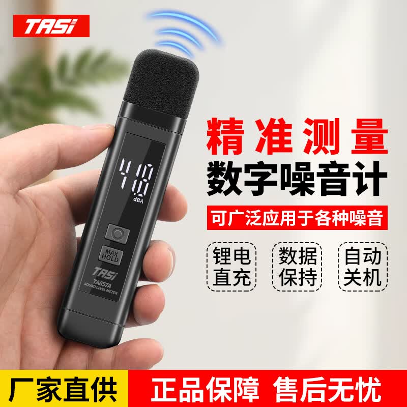 TASI特安斯高精度专业级噪音计工业环境分贝检测仪家用音量声级测试仪 锂电池【噪音计】A技权