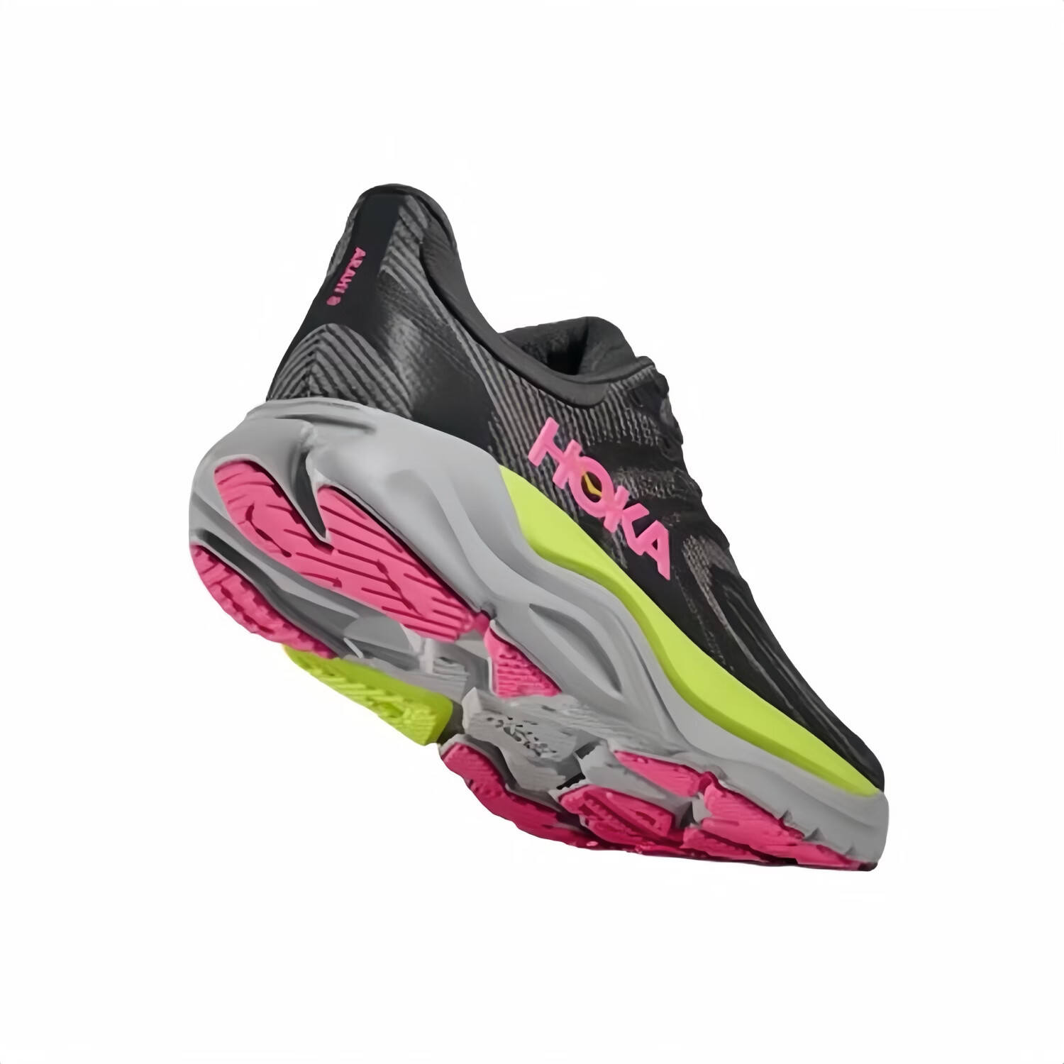 HOKA HOKA FOOT男女款 ARAHI 8 稳定支撑轻便户外缓震阿瑞海8运动跑步鞋 灰黑/粉色 45