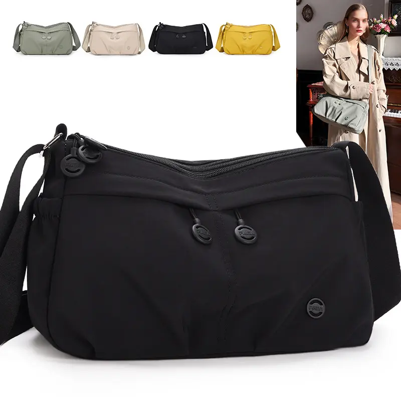 【时尚轻奢】五一必备2026新款可单肩百搭休闲时尚斜跨包 黑色