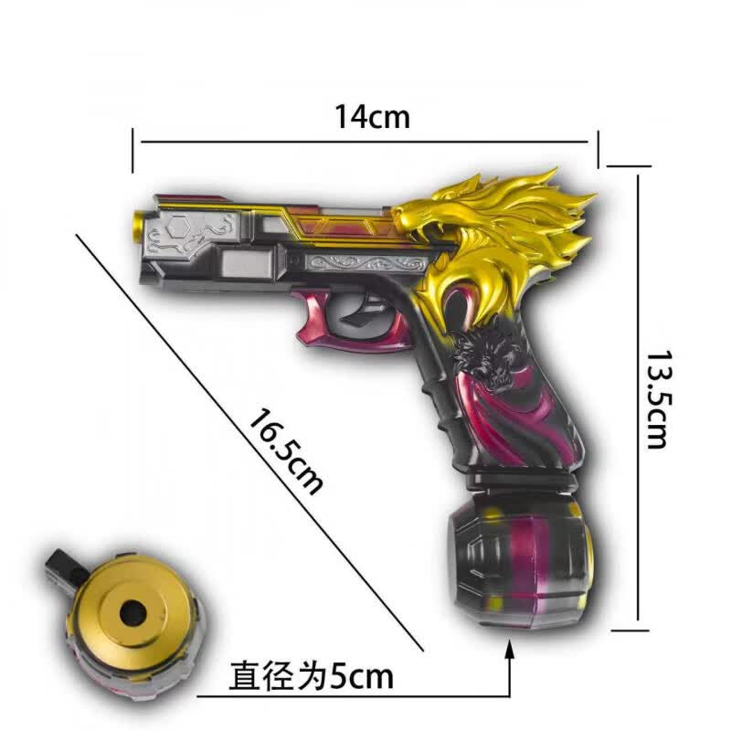DZEZE苏尔南手枪怒嚎和平精英传世武器模型地铁逃生装备7钻玩具枪手办 14cm苏尔南怒嚎