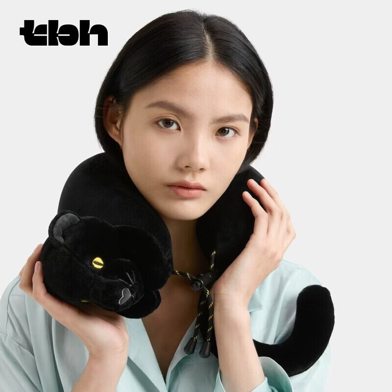 野兽派家居（tbh）都市野兽黑豹U型枕旅行枕飞机枕便携颈枕礼物 黑豹旅行U型枕