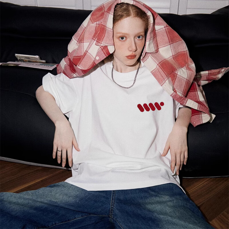 柯诗曼【纯棉短袖】新疆棉T恤女圆领印花男女同款宽松显瘦上衣情侣装潮 此图随机发三件，有想要的图，请留言 M 【95-110斤】