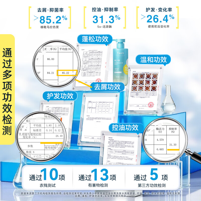 采乐青少年洗发水去屑止痒控油蓬松青少年专用洗发露 【青少年洗发水】温润净屑 控油蓬松 380ml*1瓶