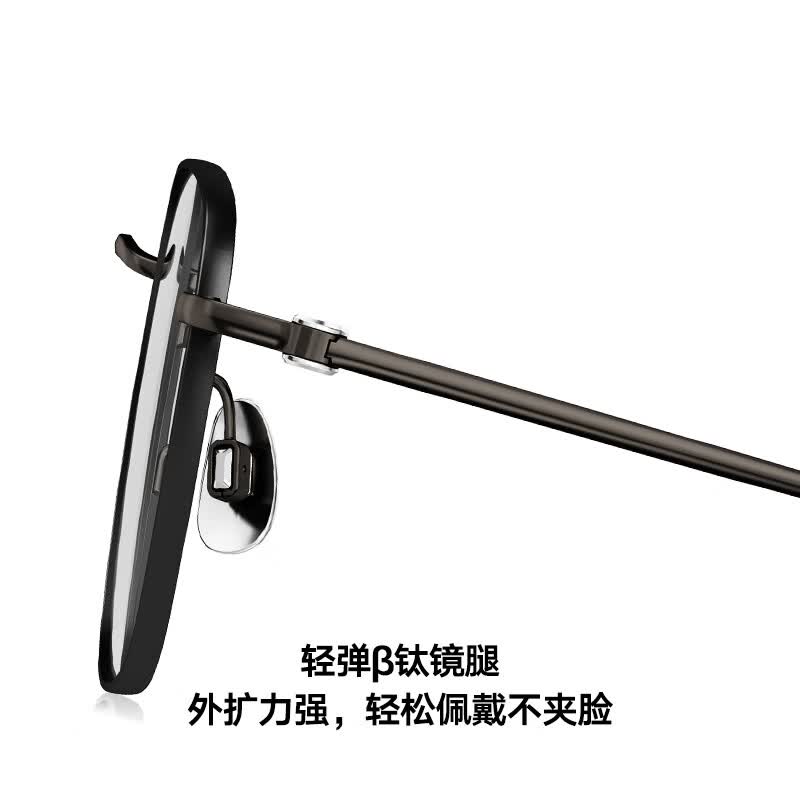 暴龙(BOLON)近视眼镜框 张艺兴同款不规则圆框眼镜架近视配镜 BT1616 精选 B90-银色 配视特耐1.60防蓝光膜镜片