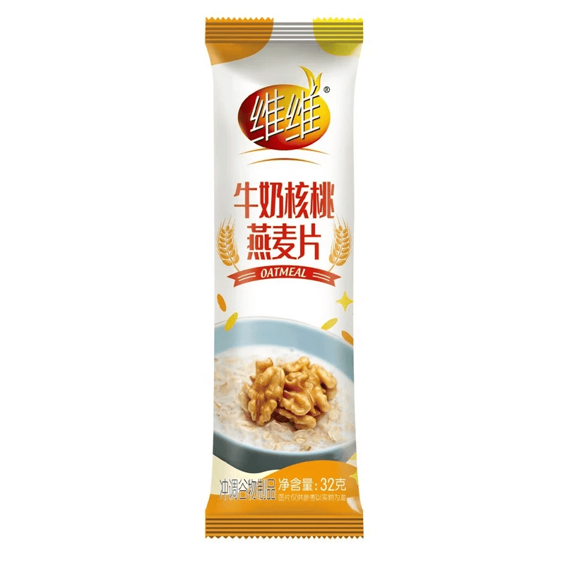 维维麦片 牛奶加钙营养麦片谷物早餐 即食冲泡食品 杂粮营养早餐食品 核桃牛奶燕麦片32g*1