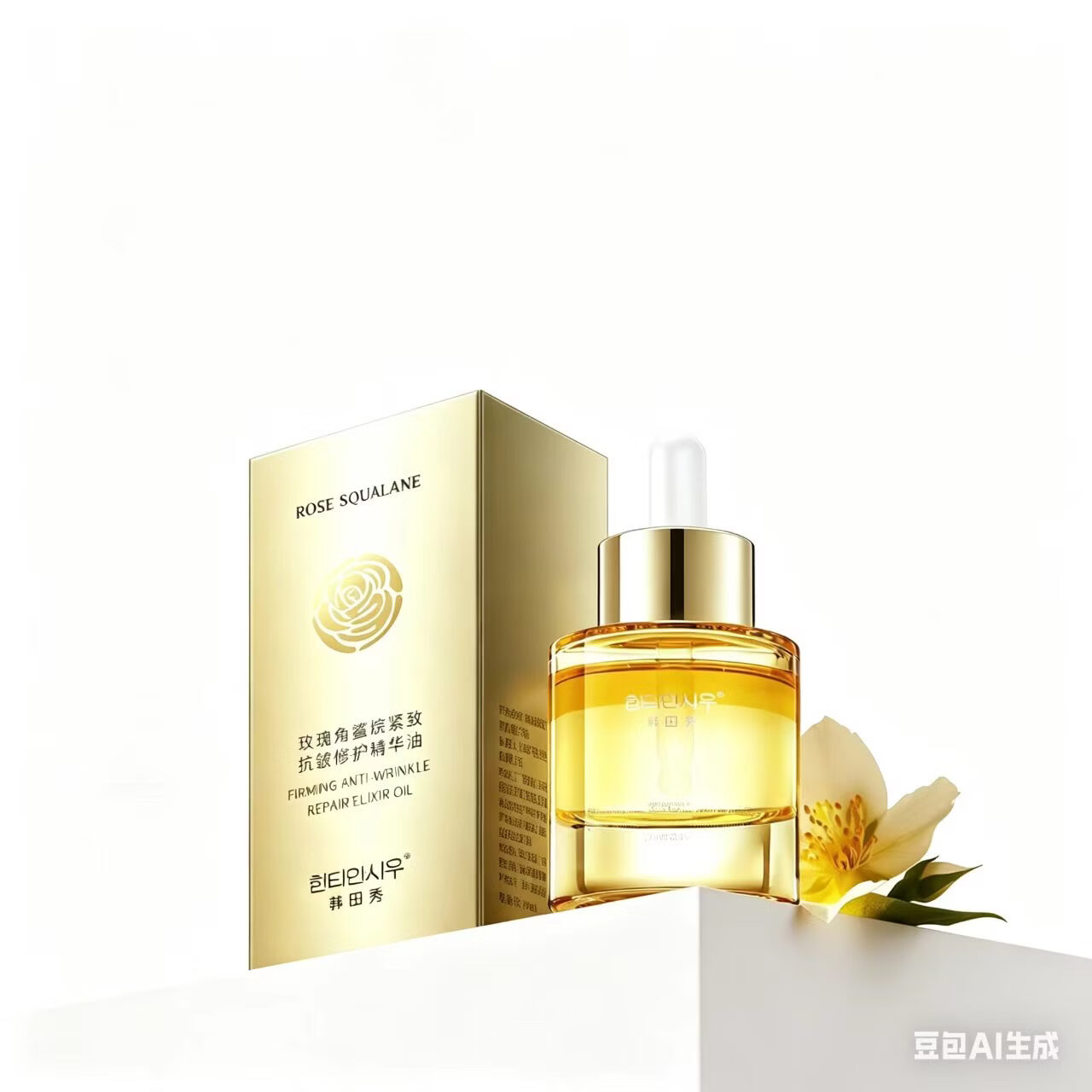 韩田秀玫瑰角鲨烷紧致抗皱修护精华油 补水保湿修护提亮面部精华液 玫瑰角鲨烷紧致抗皱精华油30ml瓶