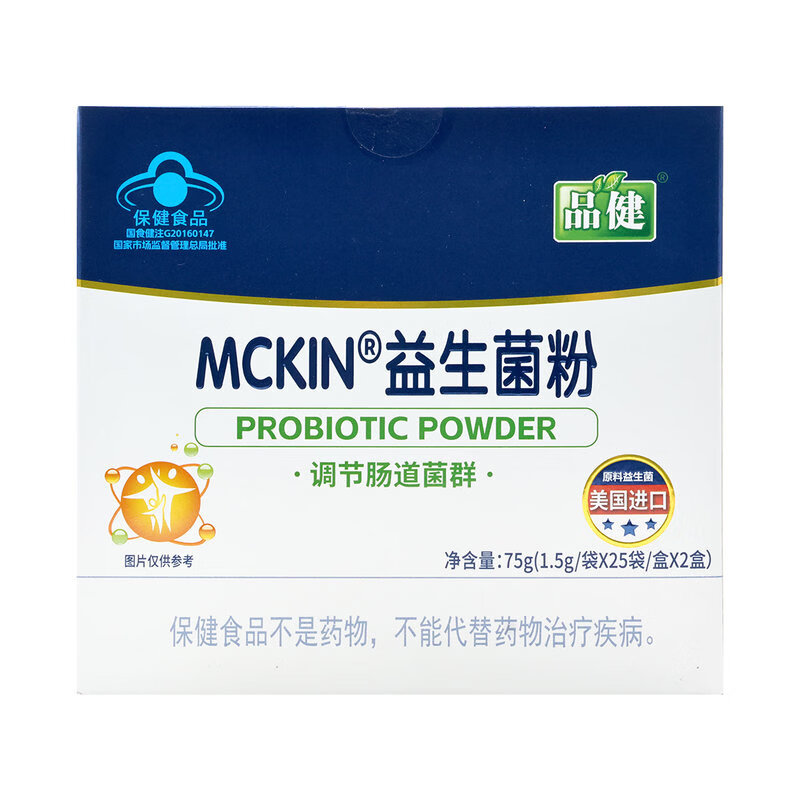 品健 麦金利牌益生菌粉1.5g*50袋 调节肠道菌群 50袋*1盒