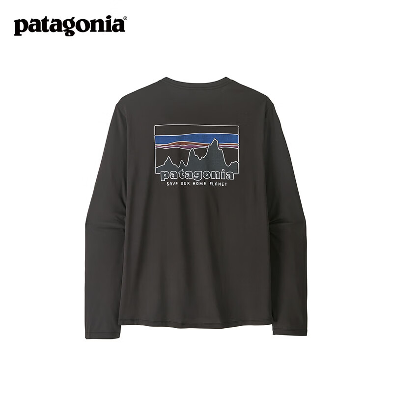 巴塔哥尼亚（Patagonia）男士弹性透气C1速干长袖T恤 Cap Cool Daily 45454 BLK M