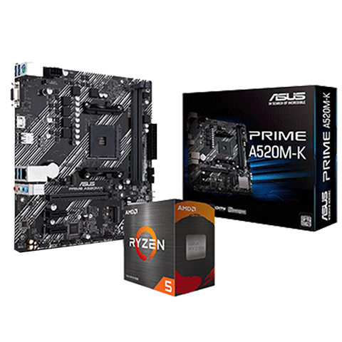 AMD ���� R5 5500 �� ��˶ PRIME A520M-K ���� CPU������װ 949Ԫ