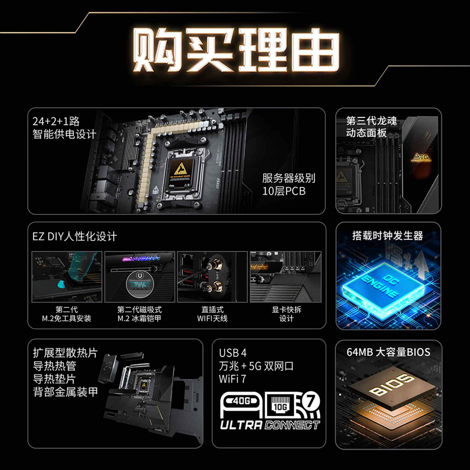 微星 MEG X870E GODLIKE MAX 超神 图 3