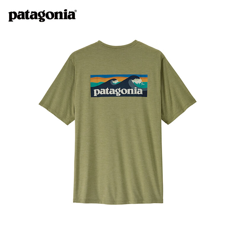 巴塔哥尼亚（Patagonia）男士弹性透气C1圆领速干短袖T恤 Cap Cool Daily 45481 GGNX S 164/175(CM) 60/69(KG)