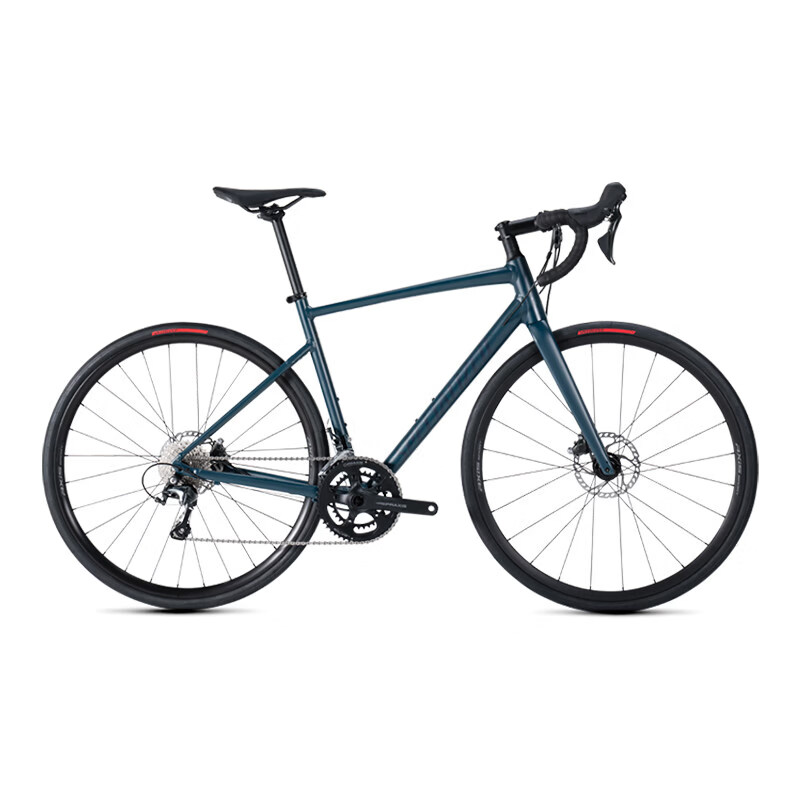 闪电（SPECIALIZED）ALLEZ E5 DISC SPORT 碳纤维前叉耐力公路自行车 缎面热带青_青_极地蓝 49 _20速