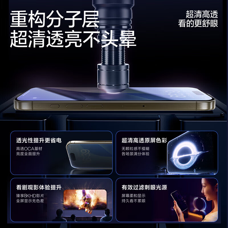 闪魔适用苹果17ProMax防偷窥钢化膜iPhone16Pro手机膜AIR无尘舱秒贴17pro防摔16plus防窥膜 1片升级防窥无边【超爽滑无指纹】送无尘仓+贴坏包赔 iPhone 17 Pro