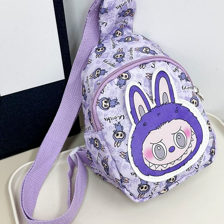 小红书同款AA 天蓝色 高18cm宽14cm厚7cm儿童胸包可爱