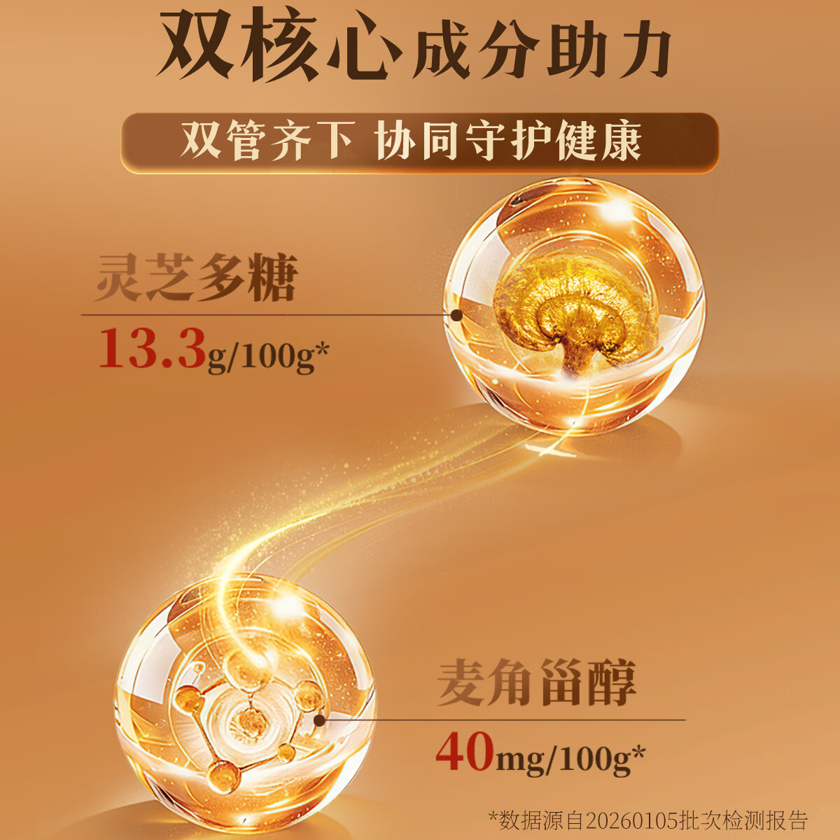 中科创新破壁灵芝孢子粉胶囊全灵芝营养增强免疫力保健品送礼礼物补品礼盒 3瓶【买3送1，实发4瓶礼盒装】双月量