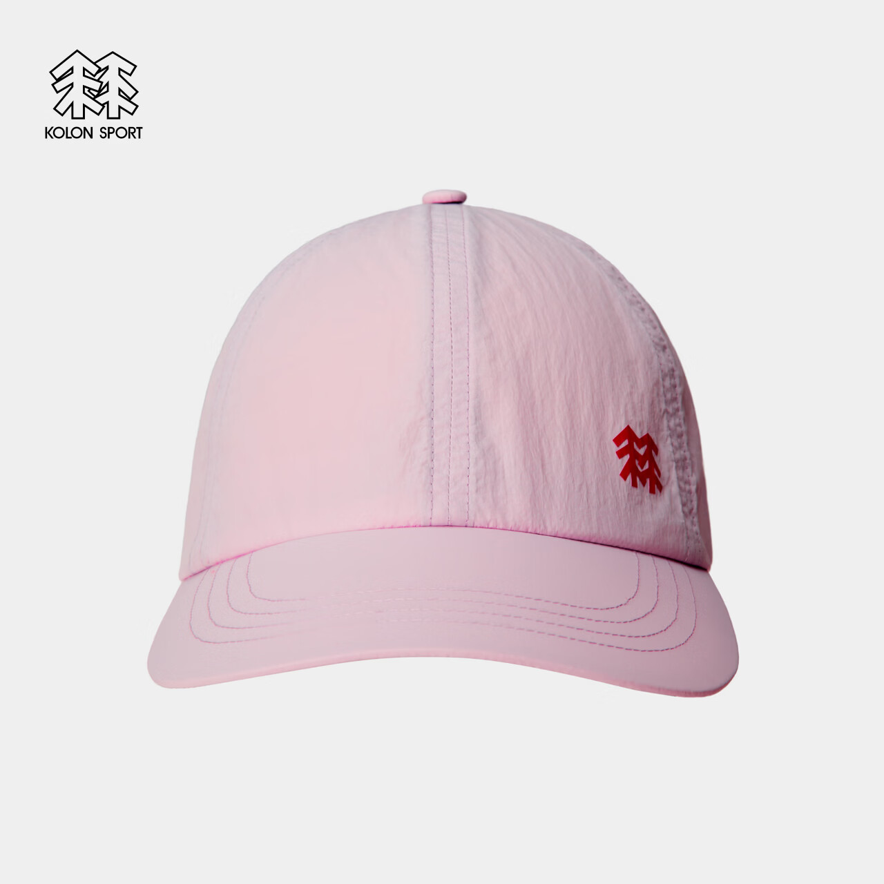 KOLON SPORT/可隆户外运动帽 男女同款防泼水露营轻量棒球帽 浅粉色LP 60