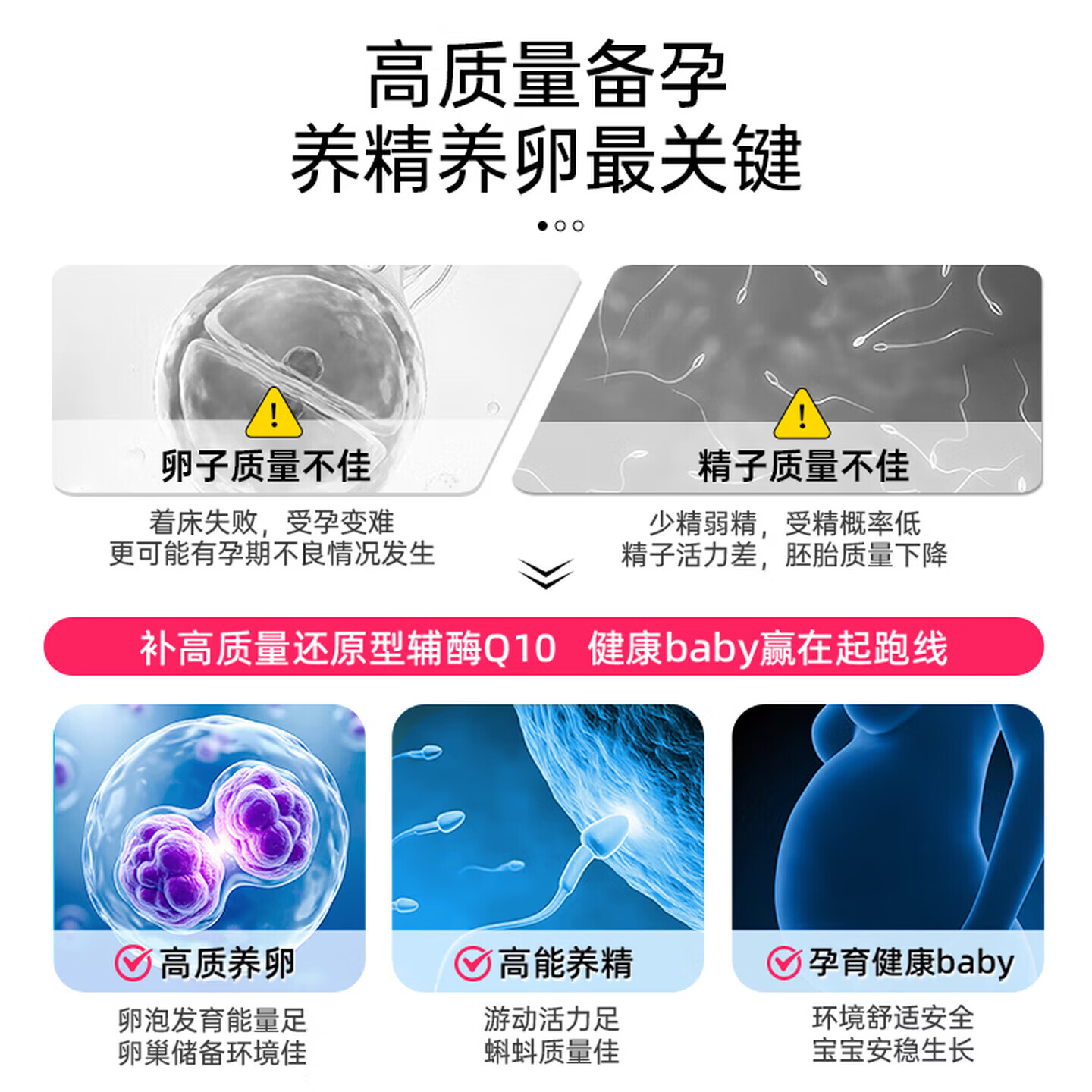 Doctor's Best多特倍斯美国原装进口还原型辅酶q10金达威辅酶qI0护心泛醇软胶囊 【备孕宝爸宝妈同补】 60粒*2瓶