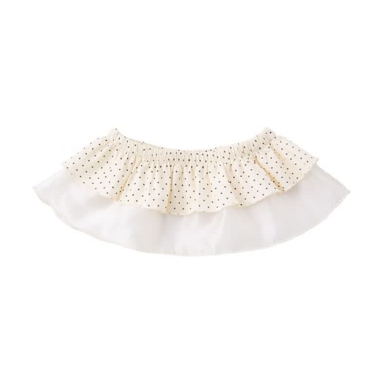 嘟嘟家【穿搭神器】女童裙帘儿童公主风配饰女孩超好看屁帘四季款红色款 奶油白 100