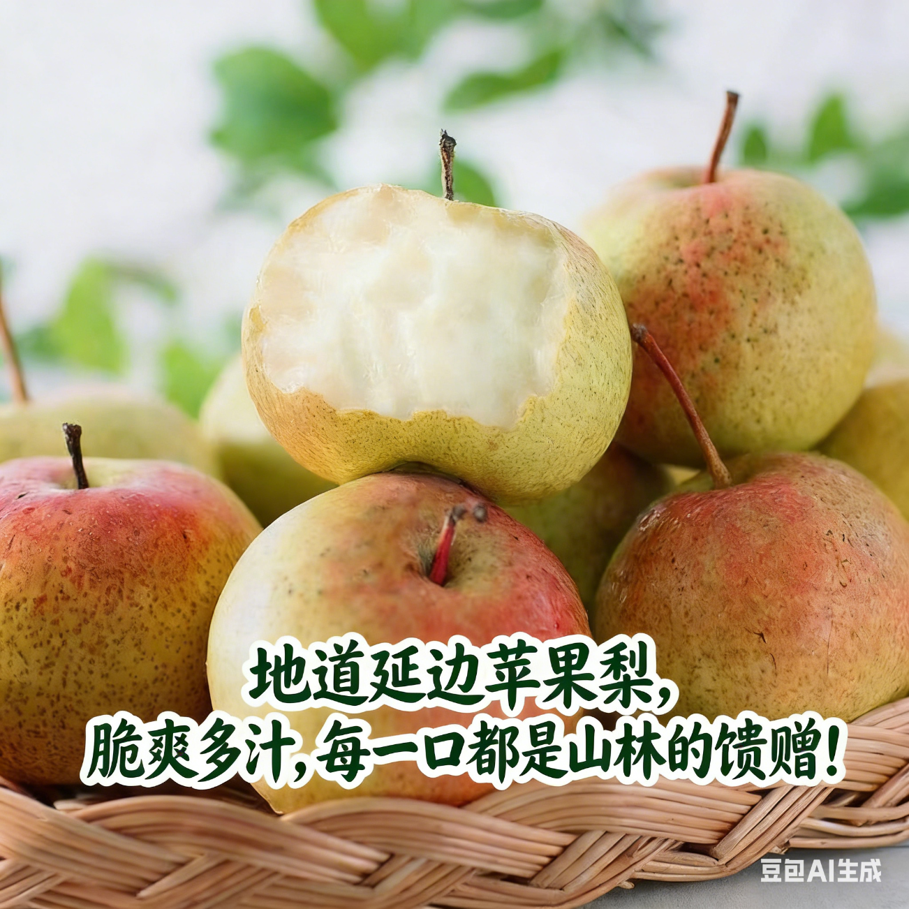 现摘现发一整箱10斤正宗延边苹果梨当季现摘现发皮薄肉厚新鲜 约带箱10斤（净重8.5斤起）